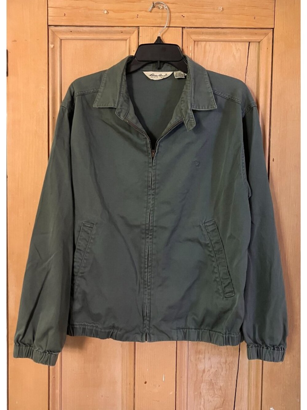 Eddie Bauer Mens Vintage 90s Field Utility Chore Jacket Size Small Green SP EXC